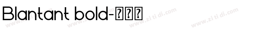 Blantant bold字体转换